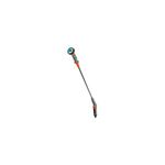 Fusil de riego 2 chorros 90 cm Comfort Gardena, vista lateral completa en colores gris y naranja
