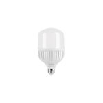 Bombillo LED alta potencia 30 W E27 6500 K 110-220 V Volteck, vista frontal del cuerpo blanco con difusor opalino