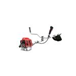 Desbrozadora 2 tiempos 51.7 cc 1.45 kW / 1.95 HP Ducati, vista lateral completa con motor rojo y protector de cuchilla negro