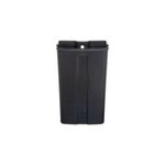 Basurero de pedal 30 l metálico amarillo 5five, bote interno de plástico negro extraíble