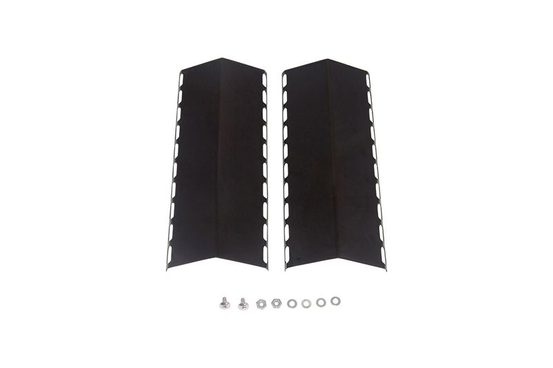 Protector de calor tipo tienda para BBQ 18 Char-Broil, dos piezas negras con perforaciones laterales y kit de tornillería