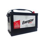 Batería Energizer Max EP-27F-700, CCA 700 amp Energizer, vista frontal de la batería negra con etiqueta blanca y roja