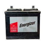 Batería Energizer EN-U1-340, CCA 340 AMP Energizer, vista frontal del equipo en color negro con etiqueta blanca y roja
