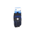 Guante para mecánico azul talla XL contraimpacto General Electric, empacado en blíster con tarjeta informativa