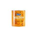 Base látex Golden mate Deep Modelo, envase cilíndrico de metal con etiqueta naranja y blanca