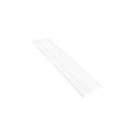 Estante para closet 1.83 m x 40 cm ClosetMaid, perspectiva lateral del estante de rejilla metálica blanca