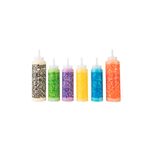 Kit de arte pancake Blackstone, seis botellas dispensadoras de colores blanco, verde, morado, amarillo, azul y naranja