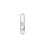 Quemador L para BBQ de 15.87 pulgadas de acero inoxidable Grill Mark, vista frontal del tubo metálico brillante