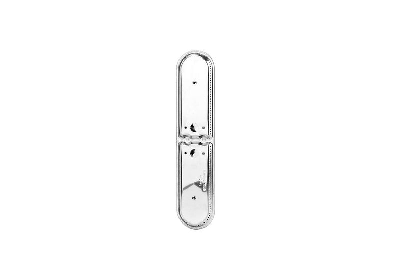 Quemador L para BBQ de 15.87 pulgadas de acero inoxidable Grill Mark, vista frontal del tubo metálico brillante