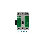 Main breaker 3P Fi CH 480 V 125 Amp-Loc Eaton, vista frontal del dispositivo blanco con palanca y tornillos azules