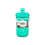 Botella insulada 12 oz Ranger Dual surt Manna Core Home, color turquesa con etiqueta blanca y tapa con asa