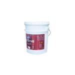 Pintura óptima látex mate verde menta cubeta Modelo, vista frontal de la cubeta blanca con etiqueta roja y blanca