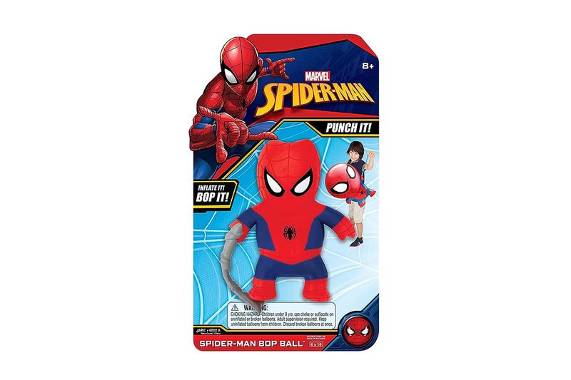 Ball stress surtido Marvel Avengers Jarv, empaque con figura inflable de Spider-Man y accesorios ilustrados