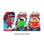 Ball stress surtido Marvel Avengers Jarv, tres modelos en empaque: Spider-Man rojo, Hulk verde e Iron Man rojo y dorado