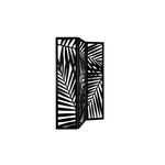 Panel decorativo tipo biombo Akira negro 170 cm Atmosphera, vista en ángulo que muestra el despliegue de sus paneles