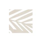 Panel decorativo tipo biombo Akira blanca Atmosphera, primer plano del calado con diseño de hojas tropicales