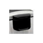 Basurero de pedal 30 l metálico acero inoxidable Ariane 5five, primer plano del asa de apertura en color negro