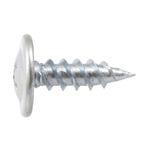 Tornillo para metal arandelado PF 8x9/16 1 lb Hillman, primer plano lateral del cuerpo roscado y la cabeza plana