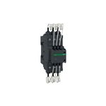 Contactor de compensación 35.21 kVAR 1 NO 2 NC 480V bobina 230V Schneider, vista frontal del dispositivo con cables blancos