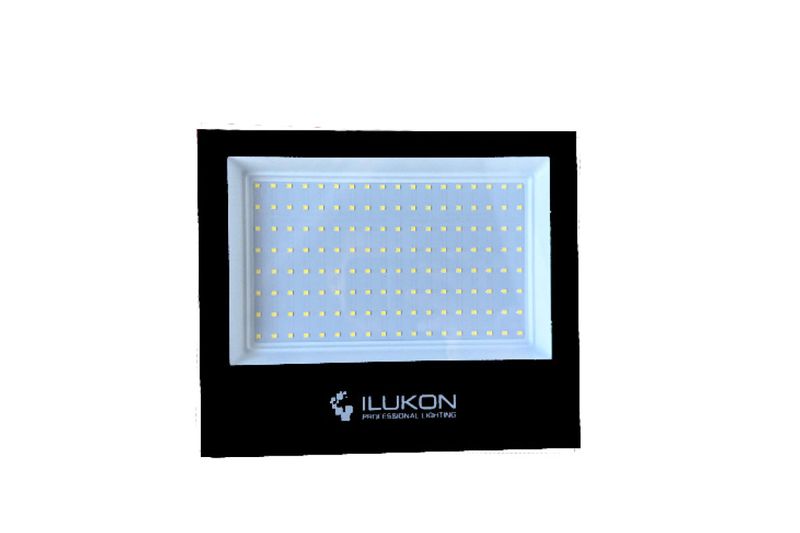 Reflector LED Ex Pro 48,000 lúmenes 865 100-277V 30Khrs 400W Ilukon, vista frontal del panel de luces LED y marco negro
