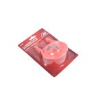Pera rana cadena 3 pulgadas rojo Ace, empaque plástico con tarjeta roja y cadena de acero inoxidable