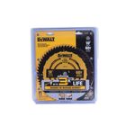 Disco para madera 10 pulgadas 60 DT DeWALT, disco circular amarillo dentro de su empaque plástico transparente