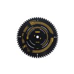 Disco para madera 10 pulgadas 60 DT DeWALT, vista frontal detallada del centro con el código DWA11060