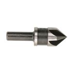 Broca avellanador Irwin de 1/2 pulgada para metal y madera, vista lateral de la herramienta en acero