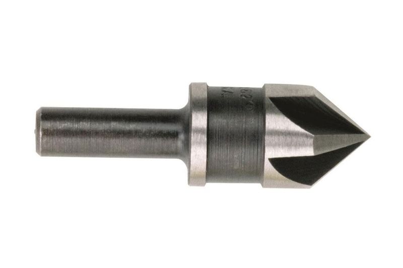 Broca avellanador Irwin de 1/2 pulgada para metal y madera, vista lateral de la herramienta en acero
