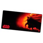 Alfombrilla de mouse XXL Darth Vader Gaming Primus, vista superior con ilustración de Darth Vader y logo de Star Wars