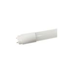 Tubo LED vidrio T8 18W Ilukon 48 2200LM 6500K 50Khrs 18W UL, primer plano del extremo con pines de conexión