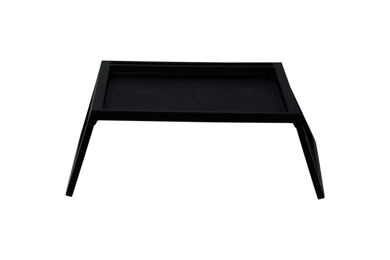 Soporte metálico para computadora 54x35.7x4.3 cm Concepts, vista frontal del soporte en color negro