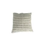 Cojín decorativo de 45 cm Concepts, vista frontal con diseño de rayas horizontales en tonos beige y blanco
