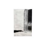 Cuadro decorativo canva 80 x 3 x 120 cm Concepts, diseño abstracto en colores blanco y negro con textura relieve