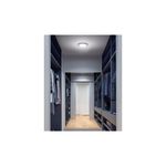 Luminaria de sobreponer LED tipo plafón 6 W 400 lum 6500 K redonda gris Volteck, instalada en el techo de un vestidor