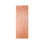 Puerta plywood enchapada lisa 0.90 x 1.03 Puertas Globales, vista frontal de la hoja de madera en tono natural