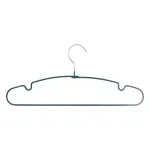 Juego de perchas 10 piezas metálicas 5five Simply Smart, vista frontal de una sola percha de color azul oscuro