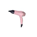 Secadora de cabello Coconut Smooth Remington, vista lateral del equipo en color rosado con boquilla negra