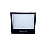 Reflector LED EX Pro 24000 L 6500 K 100-277 V 30 Khrs 200 W Ilukon, vista frontal del panel de luces LED y marco negro