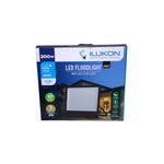 Reflector LED EX Pro 24000 lúmenes 6500k 100-277V 30khrs 200W Ilukon, empaque frontal con ilustración del producto