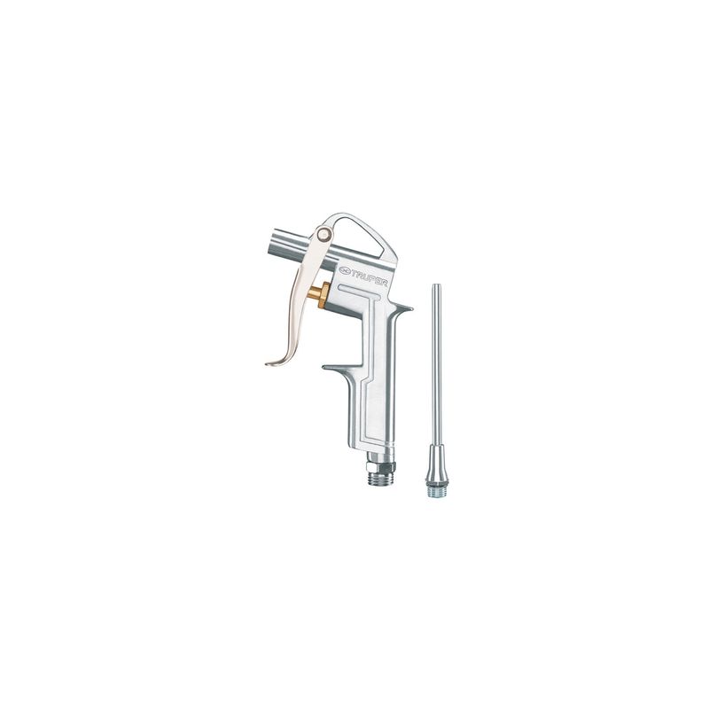 Pistola para sopletear Truper de 140 mm y 90 psi, herramienta metálica con boquilla de extensión desmontable