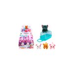 Mini mascota gato con estuche para transporte Diamond Visions, variedad de peluches y transportadoras en empaque y sueltos