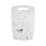 Juego de tablas para cortar 3 piezas Core Home, vista frontal de una tabla blanca con vetas grises y asa superior