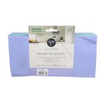 Set de toallas 15 piezas surt Core Home, empaque frontal con texto descriptivo y toallas color lila