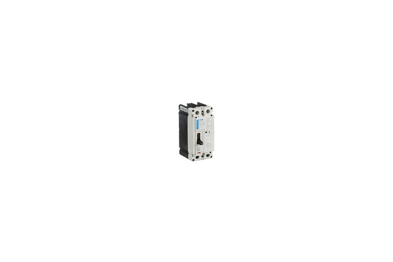 Main breaker tipo PDG2 (FD) 2x60A 600V CH Eaton, vista lateral del interruptor en color blanco y negro