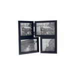 Portarretrato decorativo marco negro Concepts, set de cuatro marcos negros con fotografías en blanco y negro