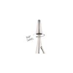 Llave para pantry monomando de palanca extraíble con dispensador Indira satín Pfister, detalle del giro 360 grados