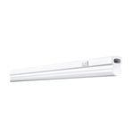 Luminaria para gabinete blanco 22 pulgadas LED 8 W 4000 K 800 lm Osram, vista lateral del equipo con interruptor encendido