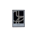 Cuadro decorativo 50 x 70 x 3 cm Concepts, arte abstracto en tonos negro, gris y beige con texto Good Ideas