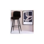 Cuadro decorativo 50 x 70 x 3 cm Concepts, colgado en la pared junto a un taburete negro en un ambiente decorado